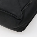 CHANEL Hand Bag Nylon Black Gold CC Auth bs28849-12