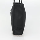 CHANEL Hand Bag Nylon Black Gold CC Auth bs28849-5