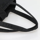 CHANEL Hand Bag Nylon Black Gold CC Auth bs28849-7