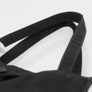 CHANEL Hand Bag Nylon Black Gold CC Auth bs28849-8