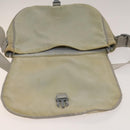 CHANEL Sports Boston Bag Nylon Beige Silver CC Auth bs28850-9