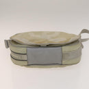 CHANEL Sports Boston Bag Nylon Beige Silver CC Auth bs28850-5