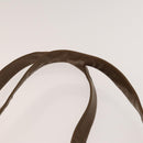 CHANEL Tote Bag Enamel Brown Gold CC Auth bs28851-8