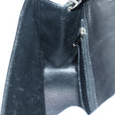 CHANEL Matelasse Chain Shoulder Bag Canvas Leather Black Silver CC Auth bs28854-22