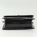 CHANEL Matelasse Chain Shoulder Bag Canvas Leather Black Silver CC Auth bs28854-5