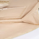 CHANEL Paris Limited Matelasse Chain Bag Satin White Gold CC Auth bs28858-19