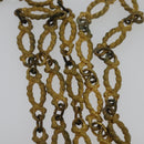 CHANEL Paris Limited Matelasse Chain Bag Satin White Gold CC Auth bs28858-14