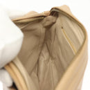 CHANEL Matelasse Chain Shoulder Bag Lamb Skin Beige Gold CC Auth bs28861-19