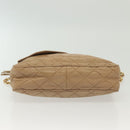 CHANEL Matelasse Chain Shoulder Bag Lamb Skin Beige Gold CC Auth bs28861-9