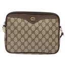 GUCCI GG Supreme Shoulder Bag PVC Beige Gold 156 02 068 Auth bs28869-13