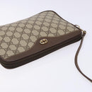 GUCCI GG Supreme Shoulder Bag PVC Beige Gold 156 02 068 Auth bs28869-6