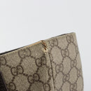 GUCCI GG Supreme Tote Tas PVC Beige Zilver 141976 Auth bs28870-17