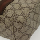 GUCCI GG Supreme Tote Bag PVC Beige Silver 141976 Auth bs28870-15