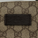 GUCCI GG Supreme Tote Bag PVC Beige Silver 141976 Auth bs28870-16