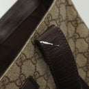 GUCCI GG Supreme Tote Bag PVC Beige Silver 141976 Auth bs28870-17