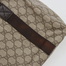 GUCCI GG Supreme Tote Tas PVC Beige Zilver 141976 Auth bs28870-10