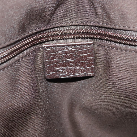 GUCCI GG Supreme Tote Bag PVC Beige Silver 141976 Auth bs28870