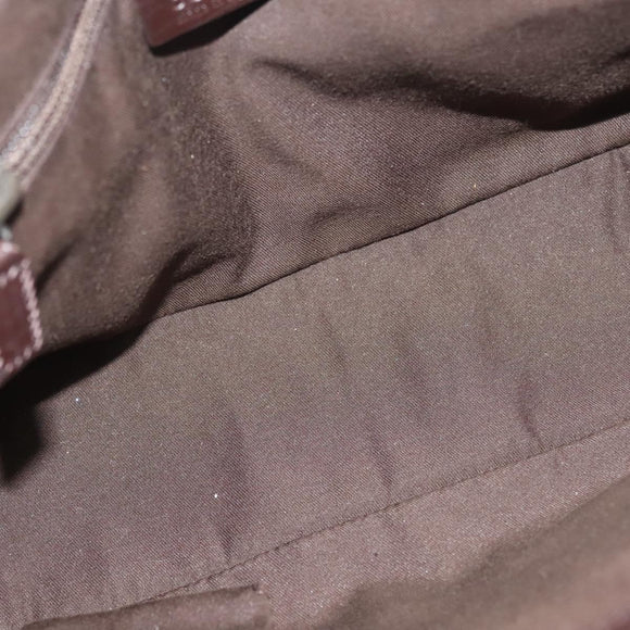 GUCCI GG Supreme Tote Bag PVC Beige Silver 141976 Auth bs28870