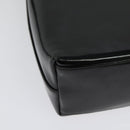 GUCCI Shoulder Bag Enamel Black Gold 0001 3444 1812 Auth bs28872-17