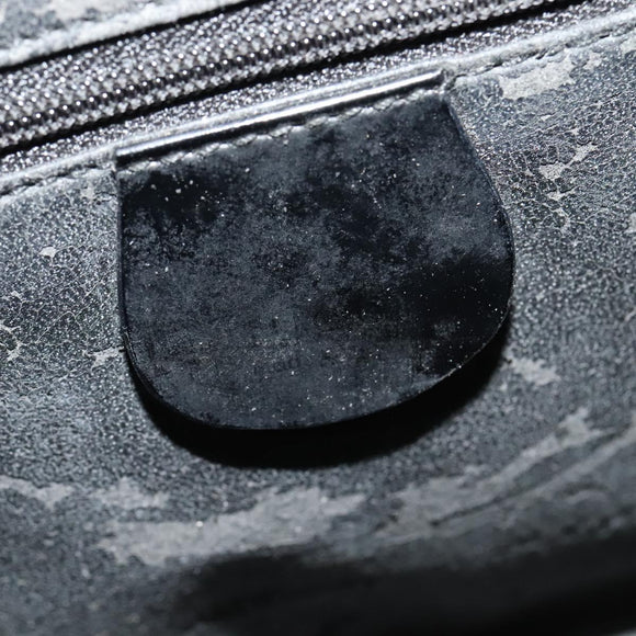 GUCCI Shoulder Bag Enamel Black Gold 0001 3444 1812 Auth bs28872