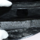 GUCCI Shoulder Bag Enamel Black Gold 0001 3444 1812 Auth bs28872-11