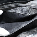 GUCCI Shoulder Bag Enamel Black Gold 0001 3444 1812 Auth bs28872-22