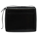 GUCCI Shoulder Bag Enamel Black Gold 0001 3444 1812 Auth bs28872-2