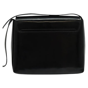 GUCCI Shoulder Bag Enamel Black Gold 0001 3444 1812 Auth bs28872 - 0