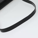 GUCCI Shoulder Bag Enamel Black Gold 0001 3444 1812 Auth bs28872-7