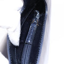 GUCCI Shoulder Bag Enamel Navy Silver Auth bs28873-10