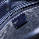 GUCCI Shoulder Bag Enamel Navy Silver Auth bs28873-18