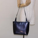 GUCCI Shoulder Bag Enamel Navy Silver Auth bs28873-22