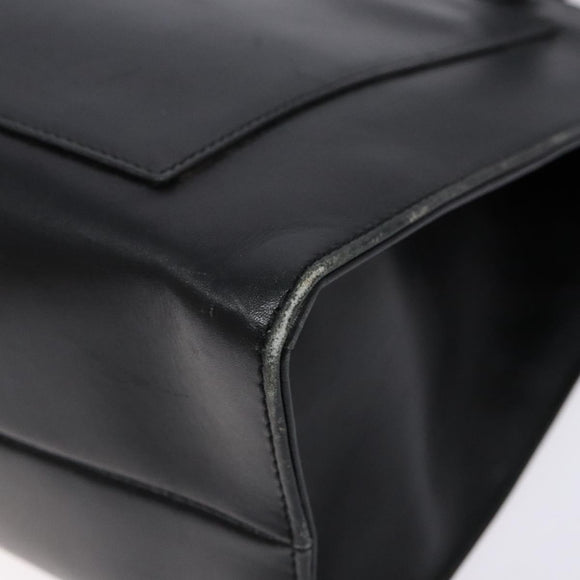 GUCCI Shoulder Bag Leather Black Gold 002 1998 0346 Auth bs28875