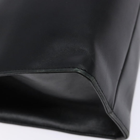 GUCCI Shoulder Bag Leather Black Gold 002 1998 0346 Auth bs28875