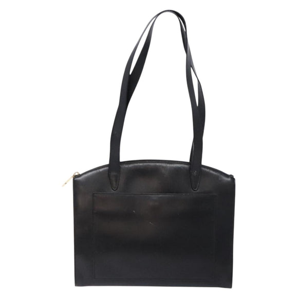 GUCCI Shoulder Bag Leather Black Gold 002 1998 0346 Auth bs28875