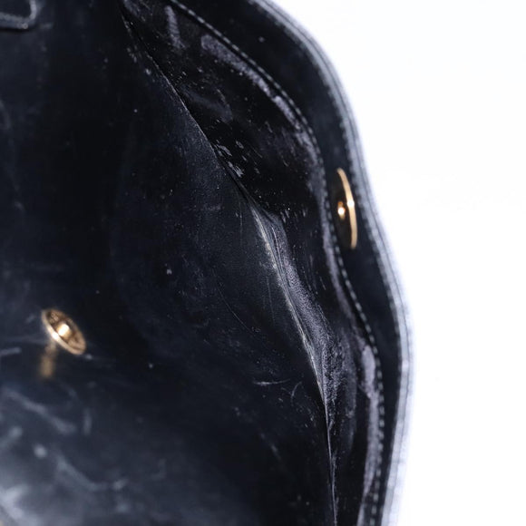 GUCCI Shoulder Bag Leather Black Gold 002 1998 0346 Auth bs28875