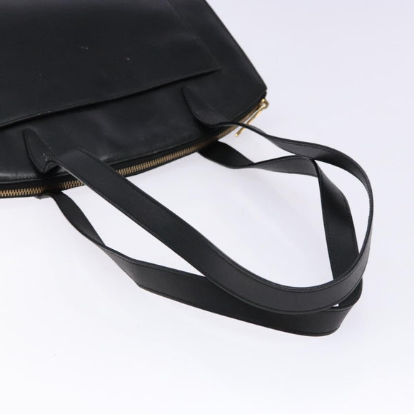 GUCCI Shoulder Bag Leather Black Gold 002 1998 0346 Auth bs28875