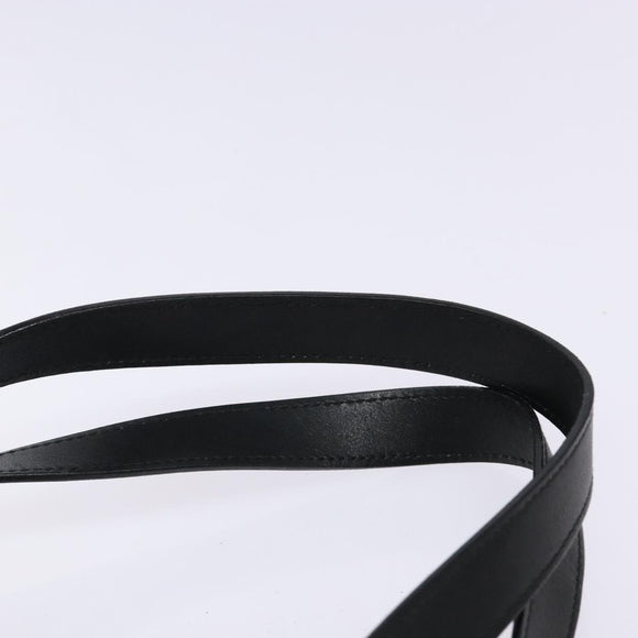 GUCCI Shoulder Bag Leather Black Gold 002 1998 0346 Auth bs28875