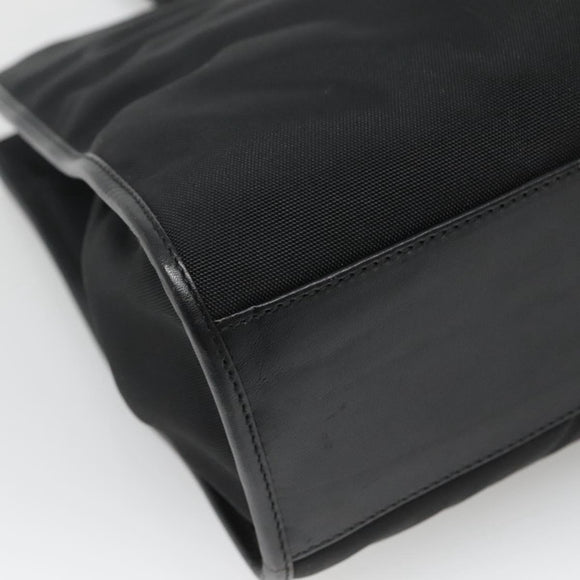 GUCCI Jackie Shoulder Bag Nylon Leather Black Silver 002 1074 Auth bs28878