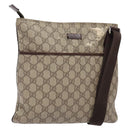 GUCCI GG Supreme Shoulder Bag PVC Beige Gold 141626 Auth bs28880-1