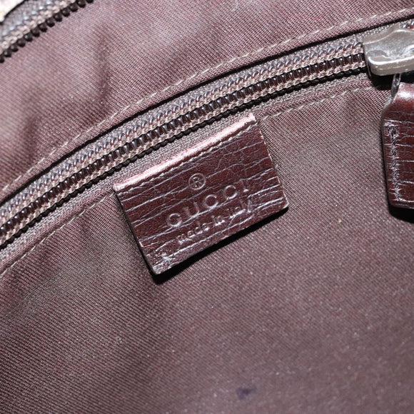 GUCCI GG Supreme Shoulder Bag PVC Beige Gold 141626 Auth bs28880