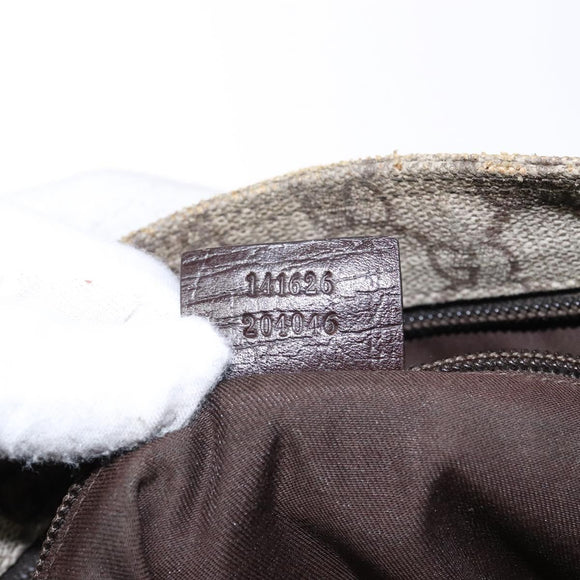 GUCCI GG Supreme Shoulder Bag PVC Beige Gold 141626 Auth bs28880