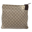 GUCCI GG Supreme Shoulder Bag PVC Beige Gold 141626 Auth bs28880-2