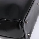 GUCCI Hand Bag Enamel Black Silver 002 2865 1313 Auth bs28882-17