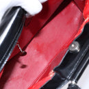 GUCCI Hand Bag Enamel Black Silver 002 2865 1313 Auth bs28882-10