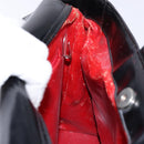 GUCCI Hand Bag Enamel Black Silver 002 2865 1313 Auth bs28882-20