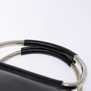 GUCCI Hand Bag Enamel Black Silver 002 2865 1313 Auth bs28882-14