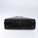 GUCCI Hand Bag Enamel Black Silver 002 2865 1313 Auth bs28882-5