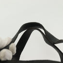 PRADA Hand Bag Nylon Leather Black Silver Auth bs28884-9