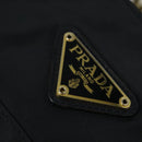 PRADA Chain Shoulder Bag Nylon Navy Gold Auth bs28886-17